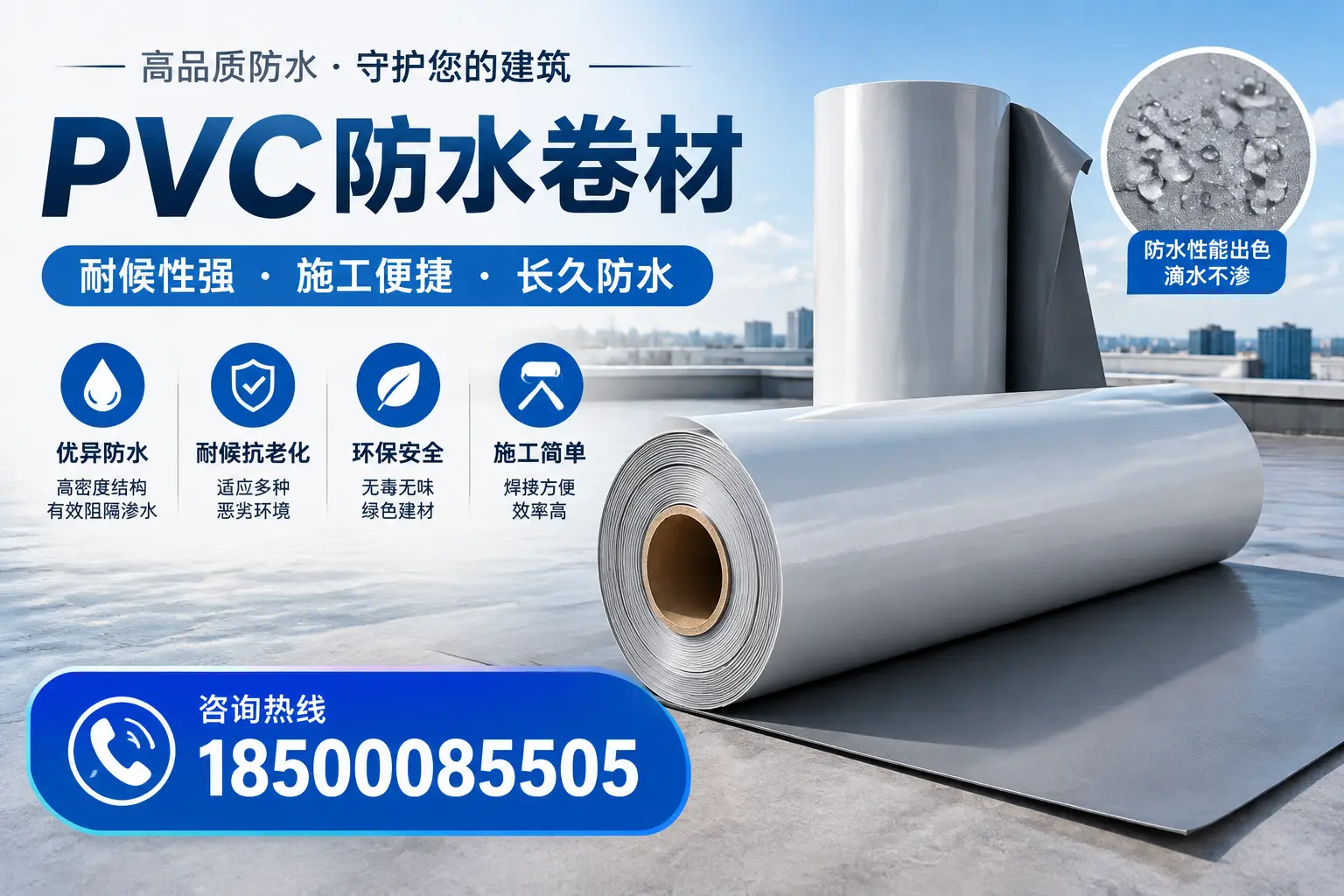 pvc防水卷材在新乡的行业应用前景分析